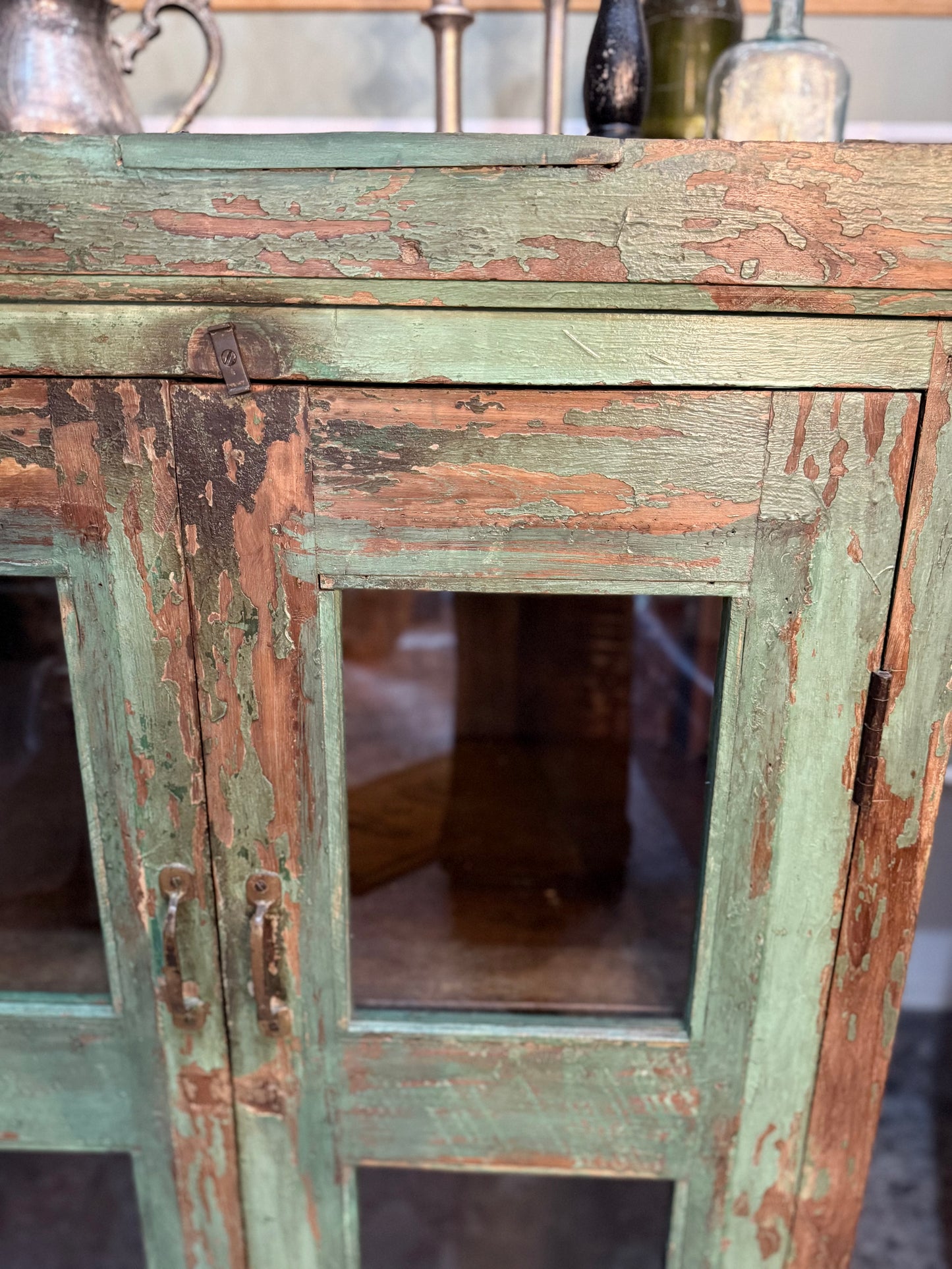 Small Vintage Glass Display Cabinet