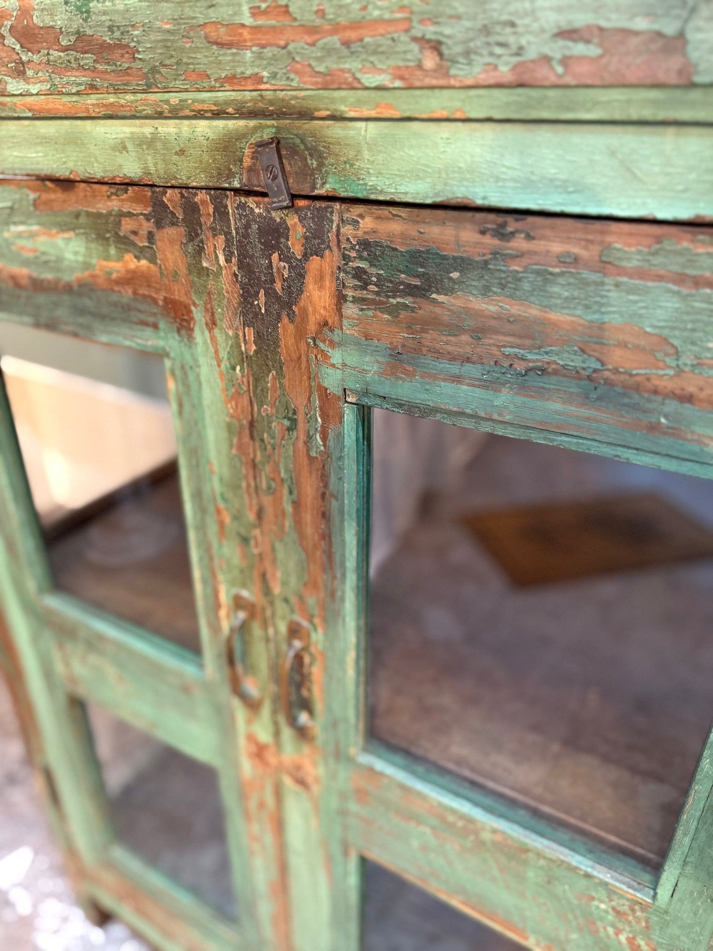 Small Vintage Glass Display Cabinet