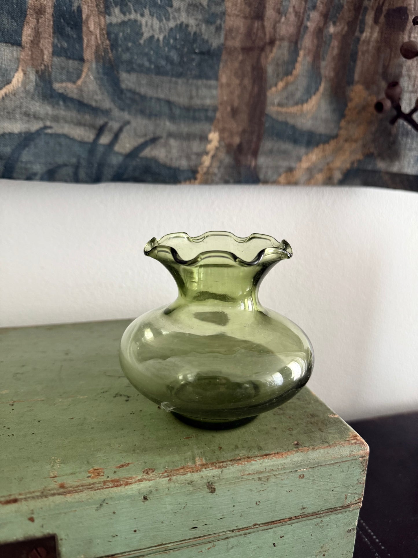 Sweet Green Glass Vase