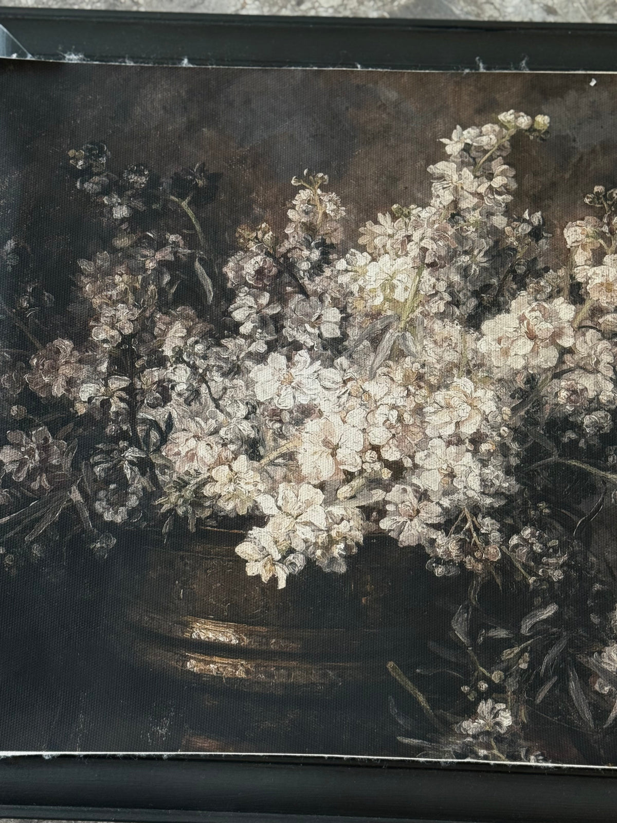 Antiqued Canvas Print - Day Roses 42cm x 30cm