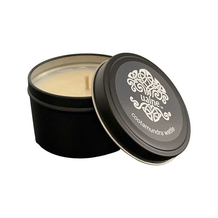 Uaine Candle Australian Range Travel Tin - Cootamundra Wattle