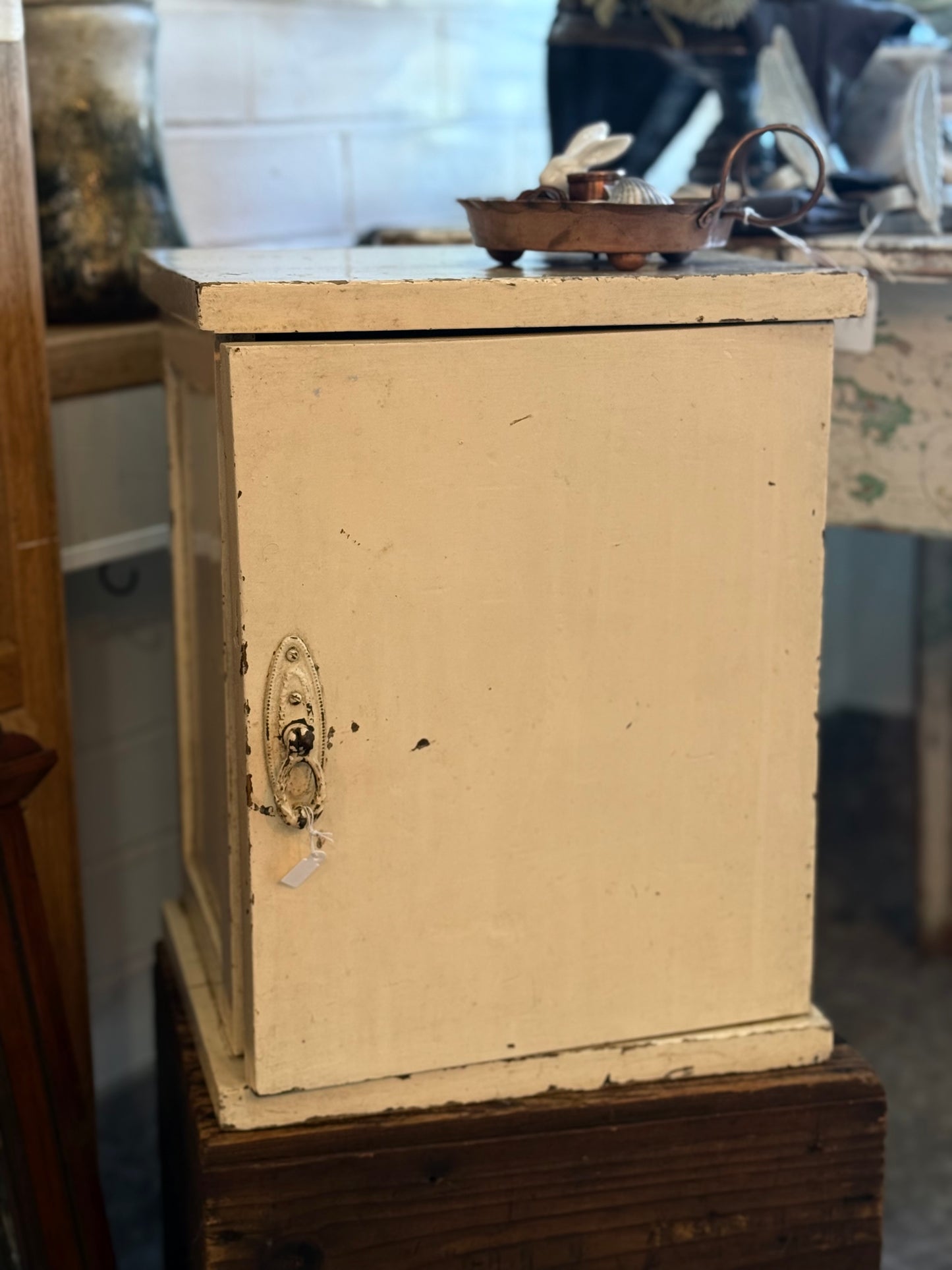 Small Vintage Cream Cabinet