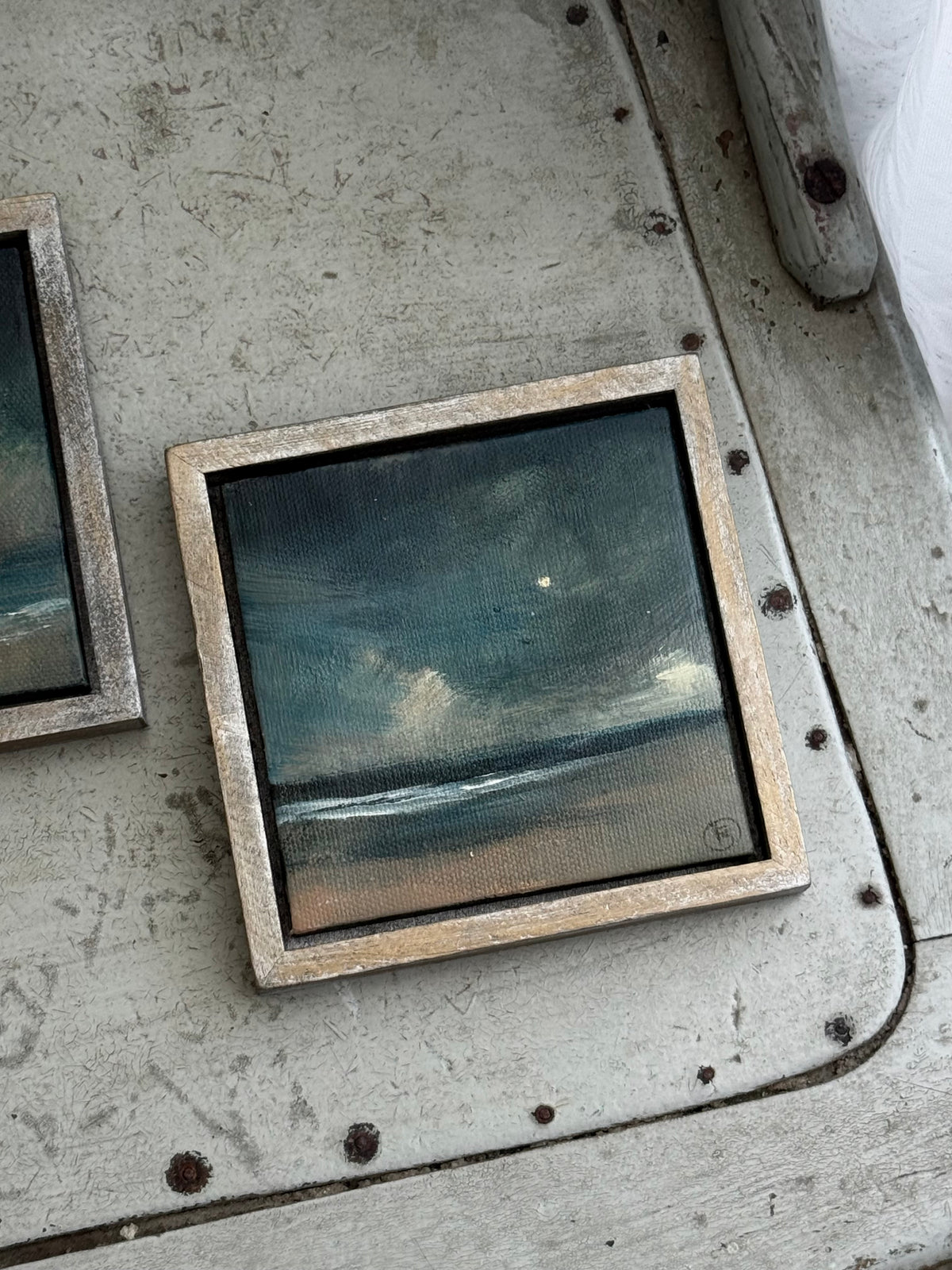 "The Sea and the Moon” series - #2 mini seascape by Fonda Shae