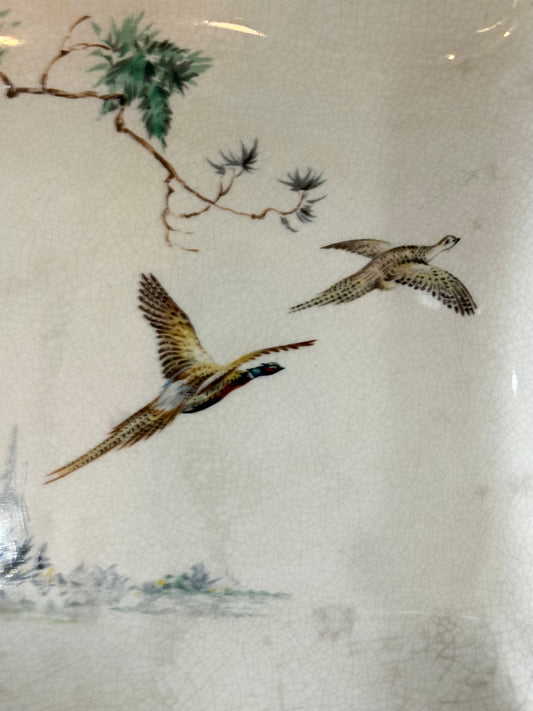 Vintage Flying Pheasants Plate