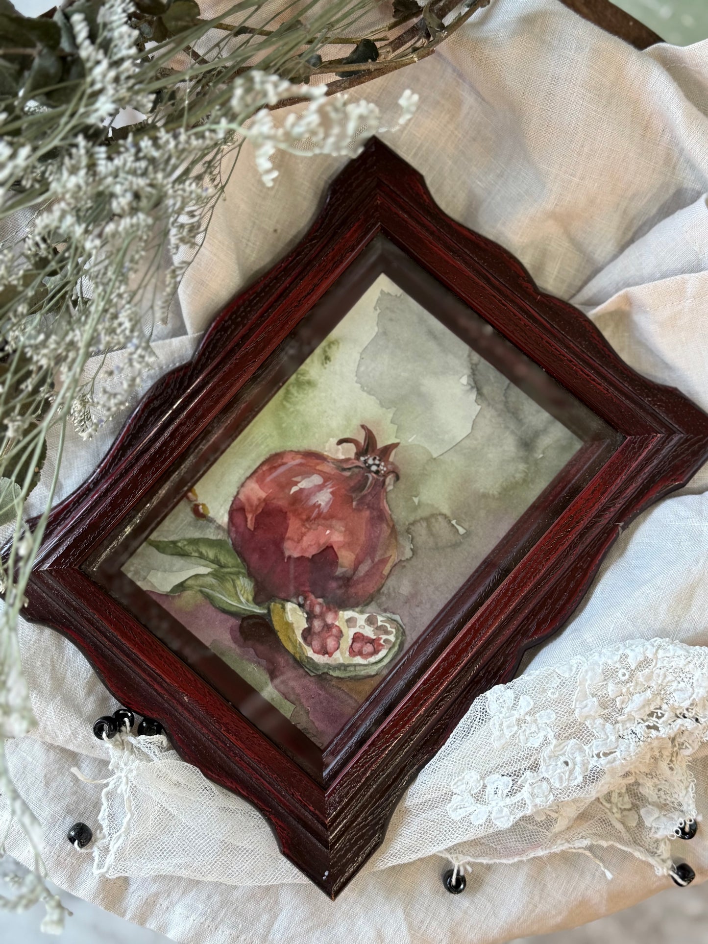 Water Colour Pomegranate - Linda Titow