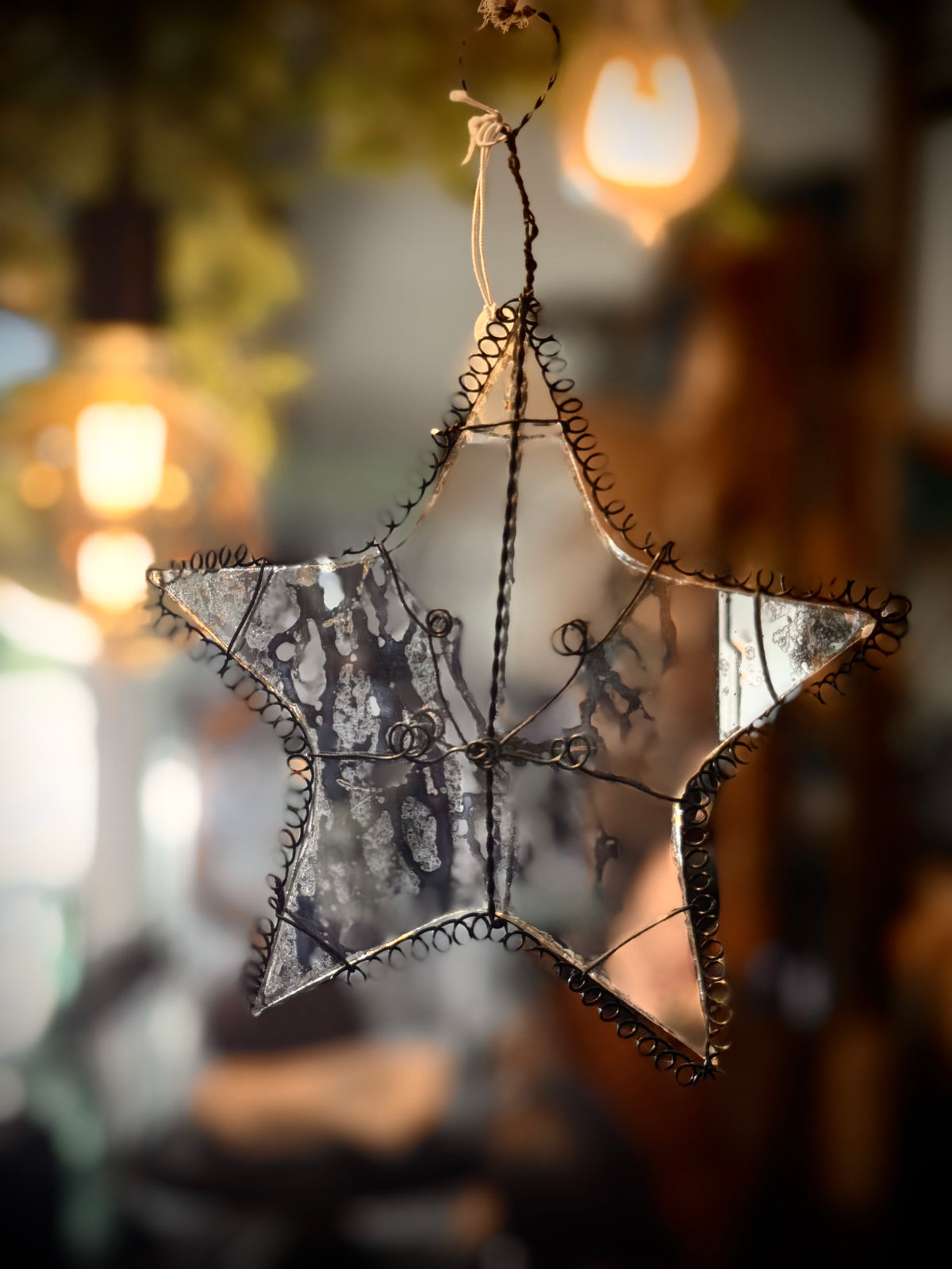 Glass Star - hanging ornament
