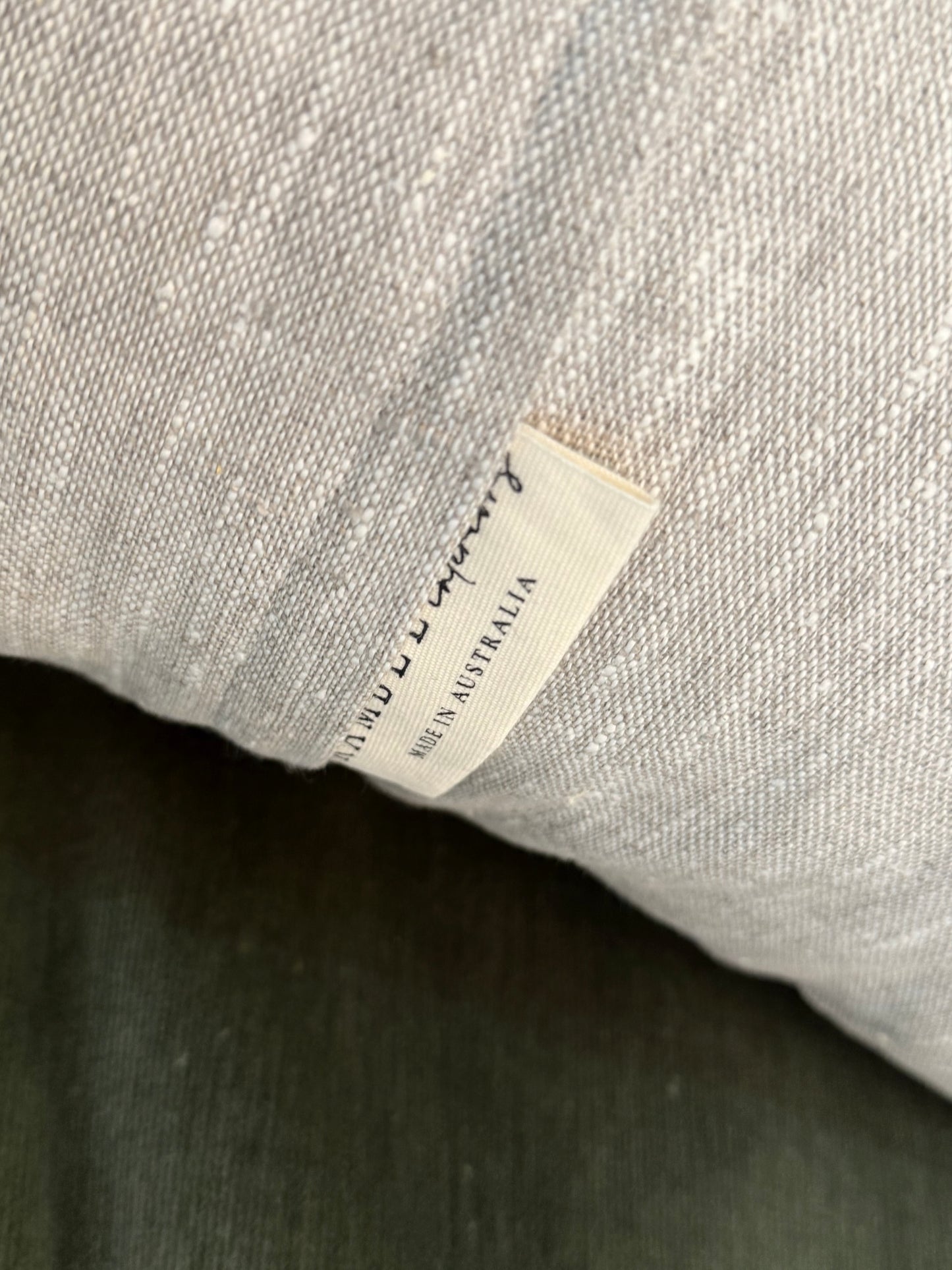 Golden Tapestry Linen Cushion - 60cmx40cm