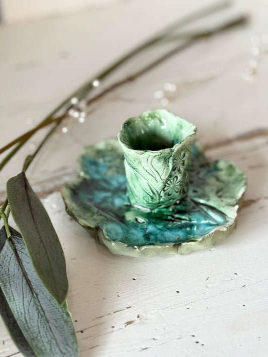 Ceramic Art Candle Holder 3 - Linda Titow
