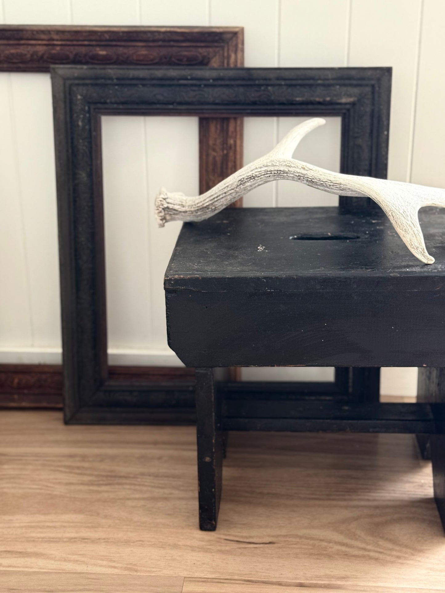 Vintage Black Milking Stool