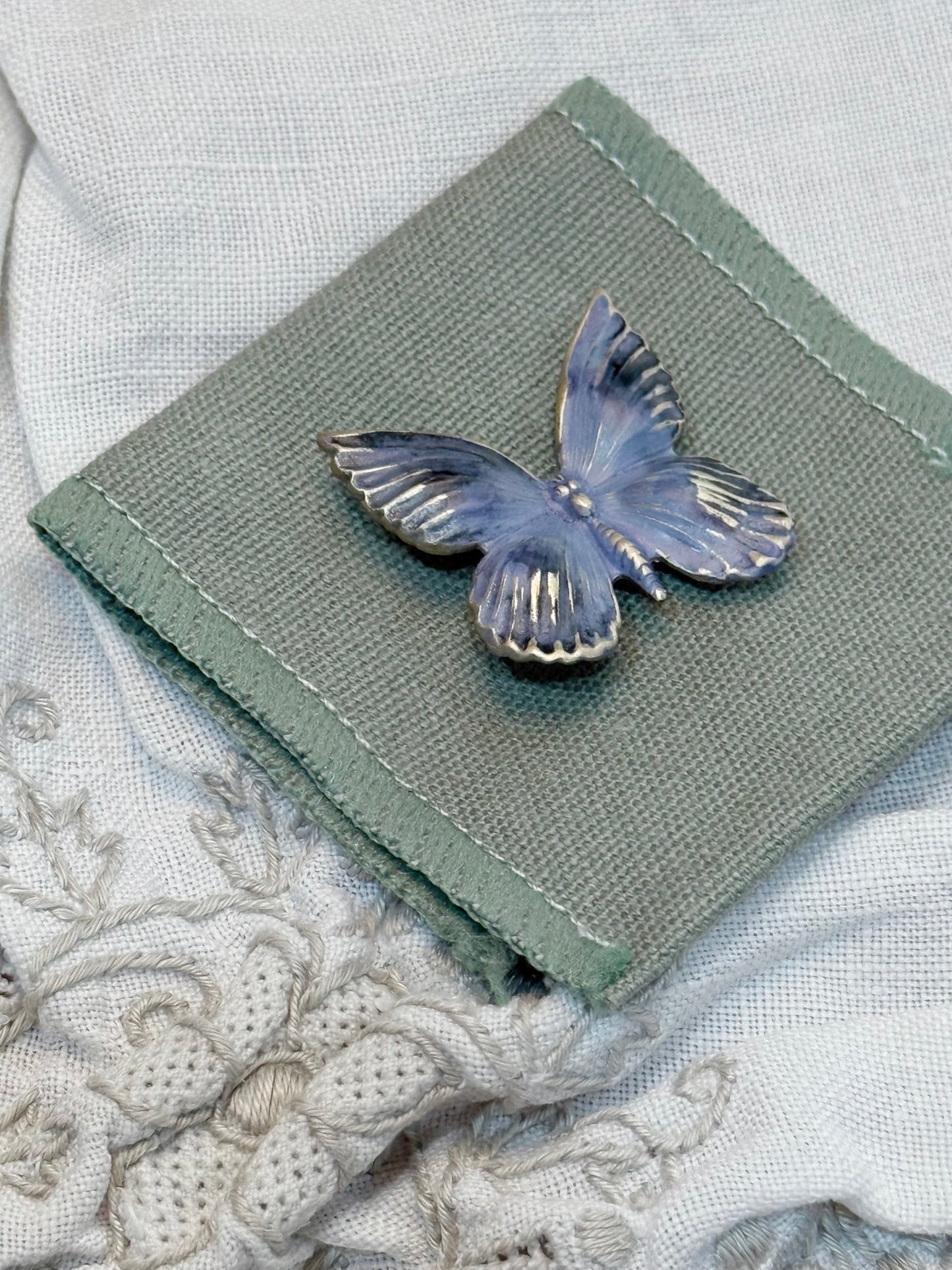 Antique Style Butterfly Brooch