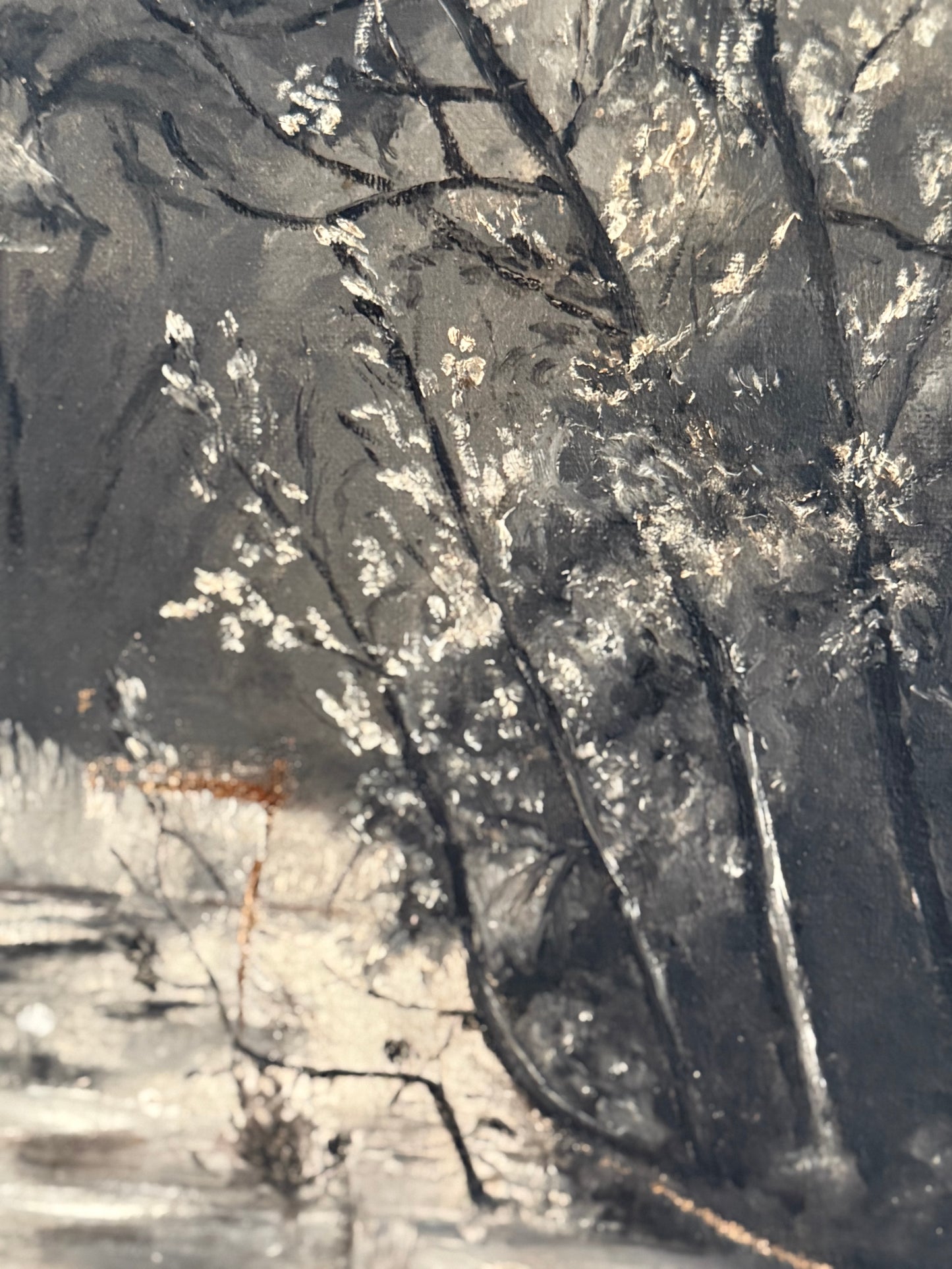 Antique Swan Painting