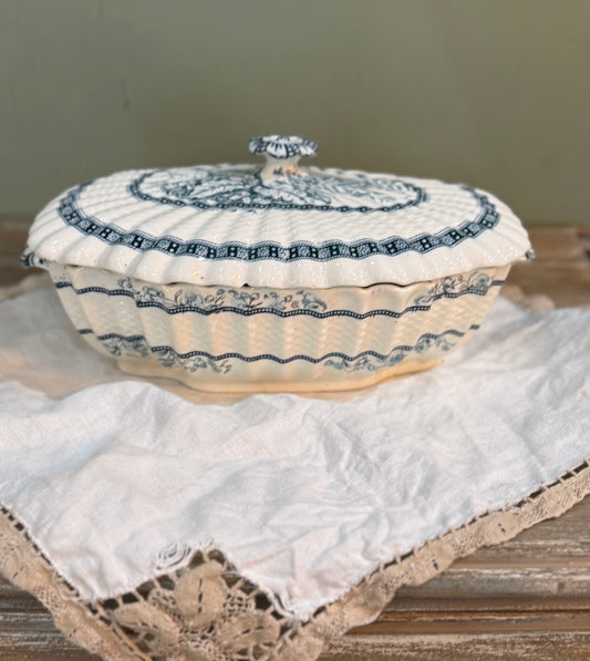 Antique Tureen Blue & White