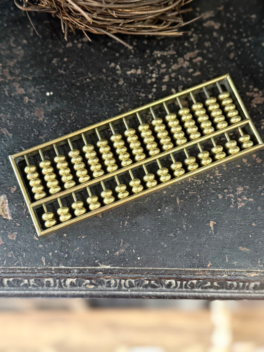 Vintage Brass Abacus