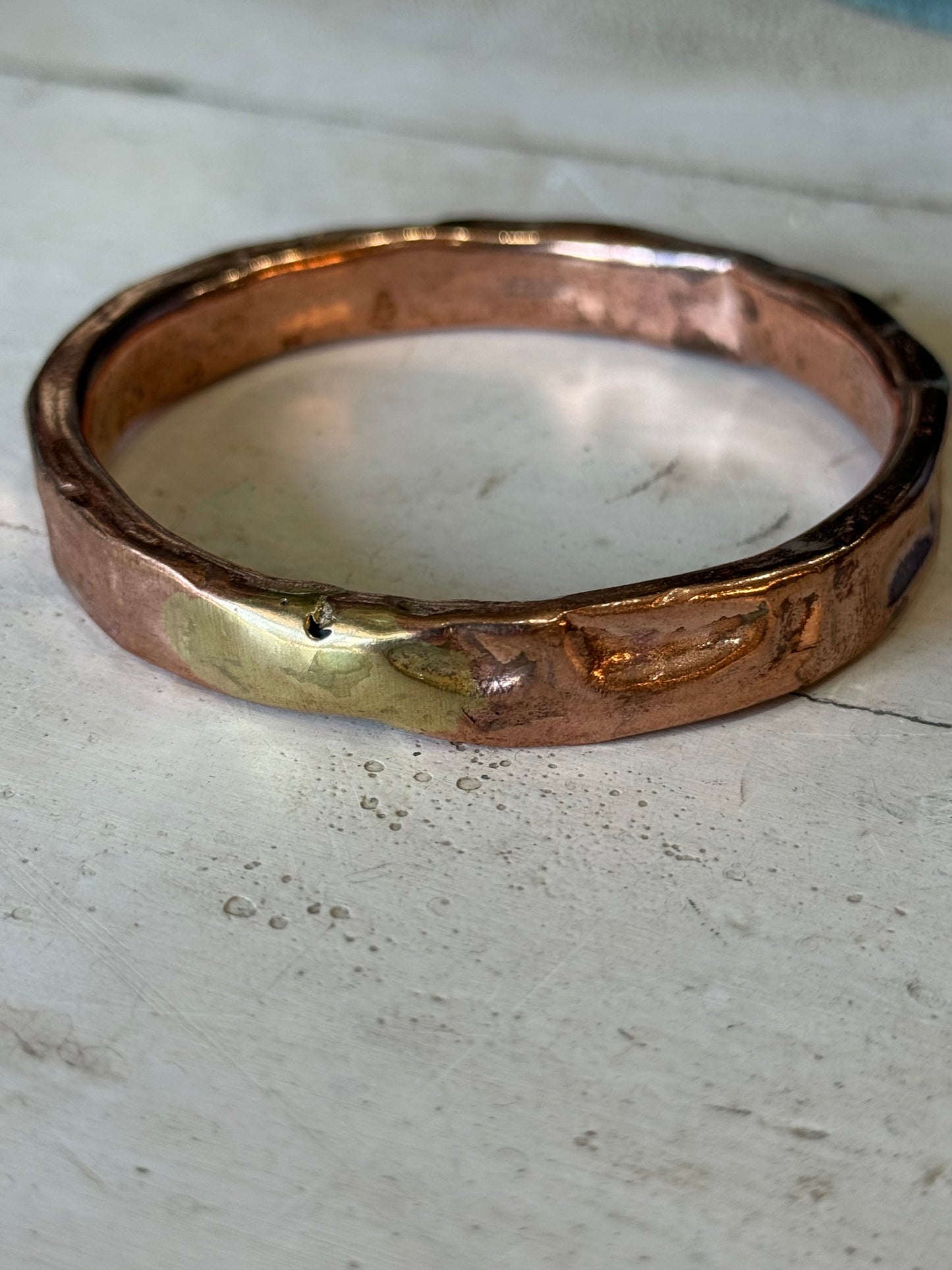 Art Jewellery - Bangle - Copper Hammered