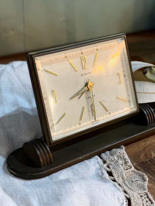 Vintage Clock - Europa - Brass