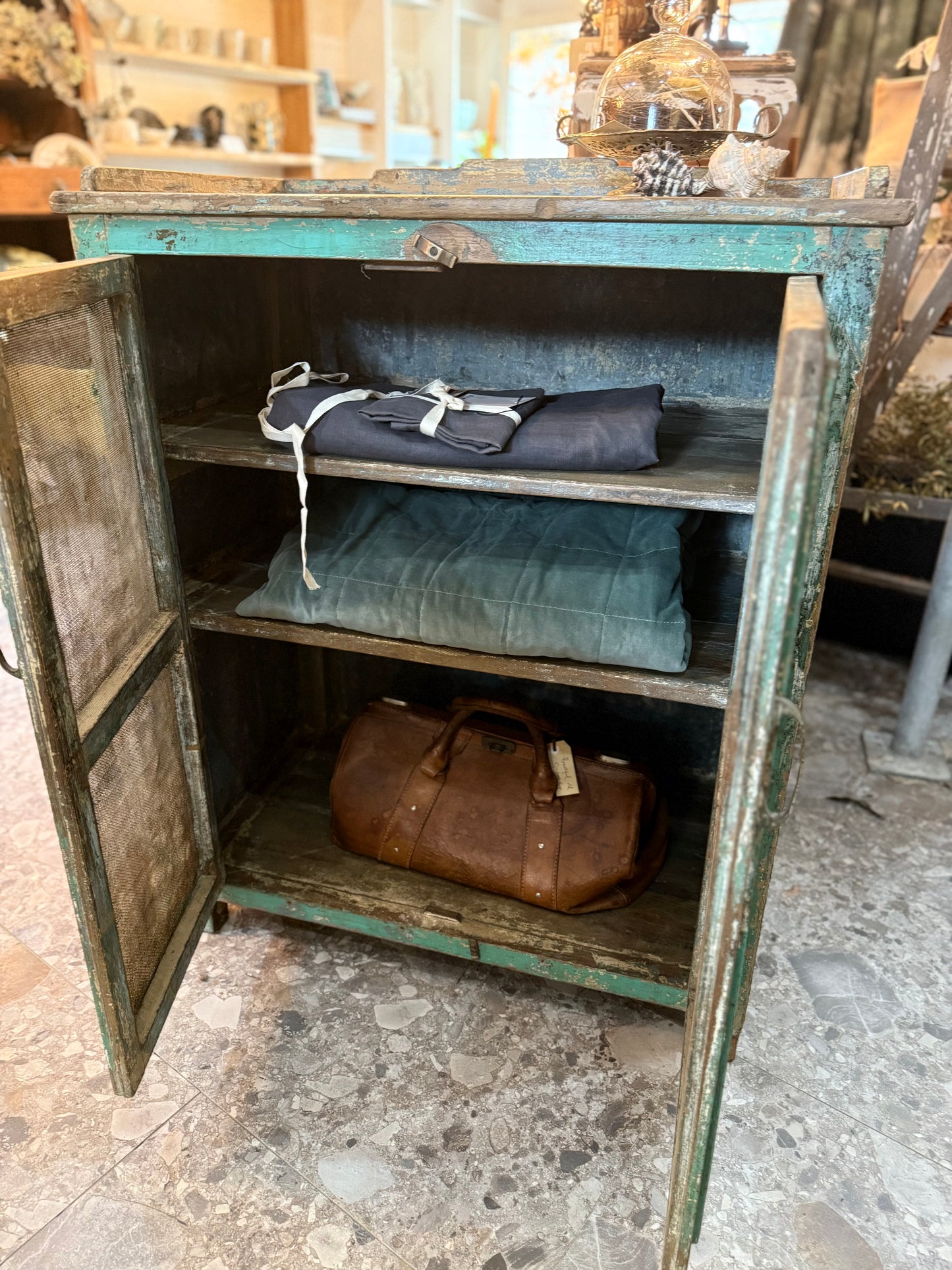 Vintage Meat Safe Cabinet