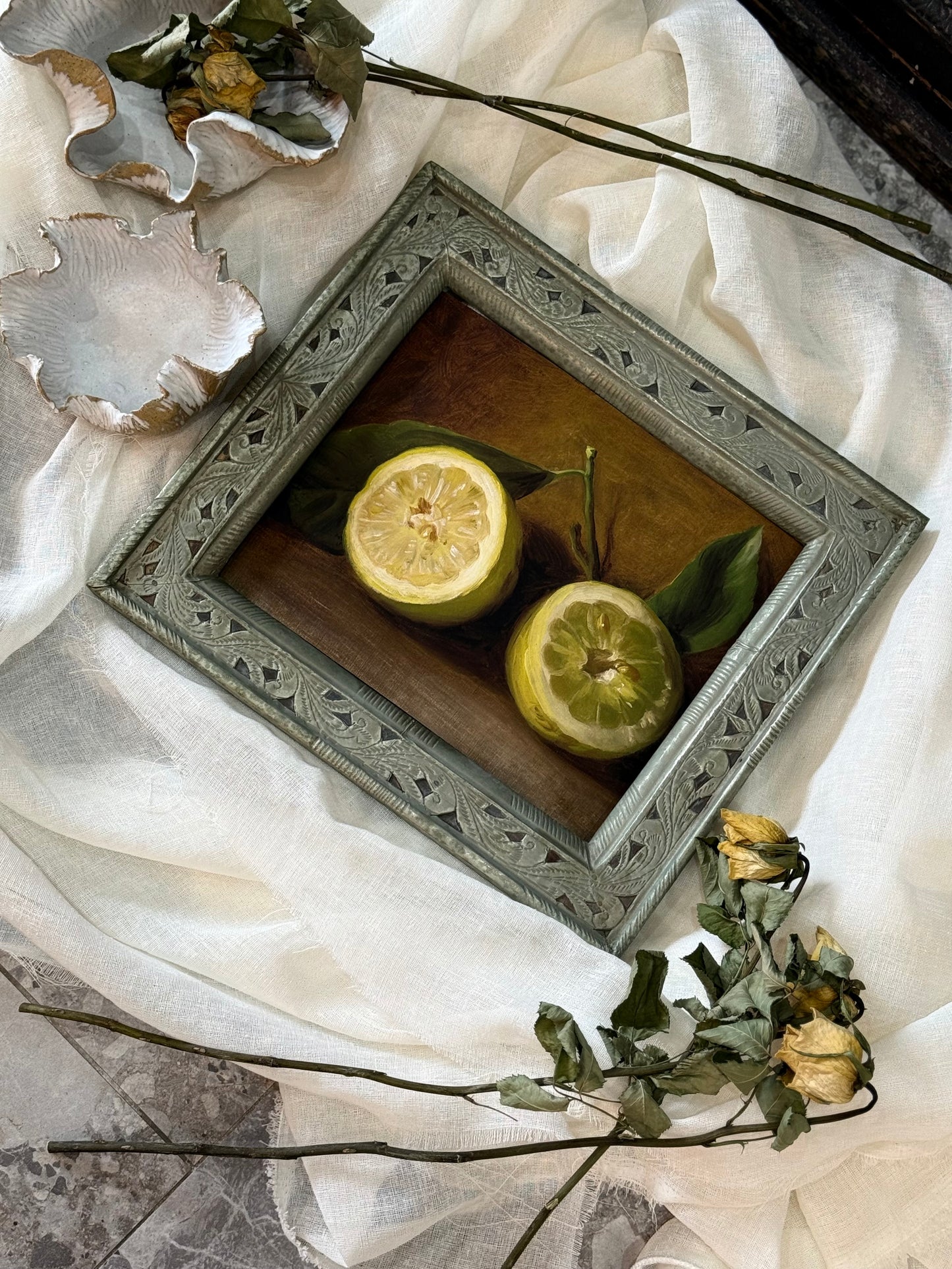Vintage Metal and Timber Frame