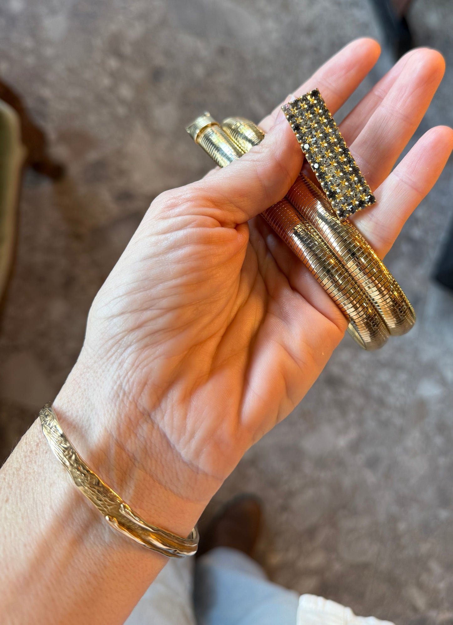 Vintage Sparkle Gold Belt