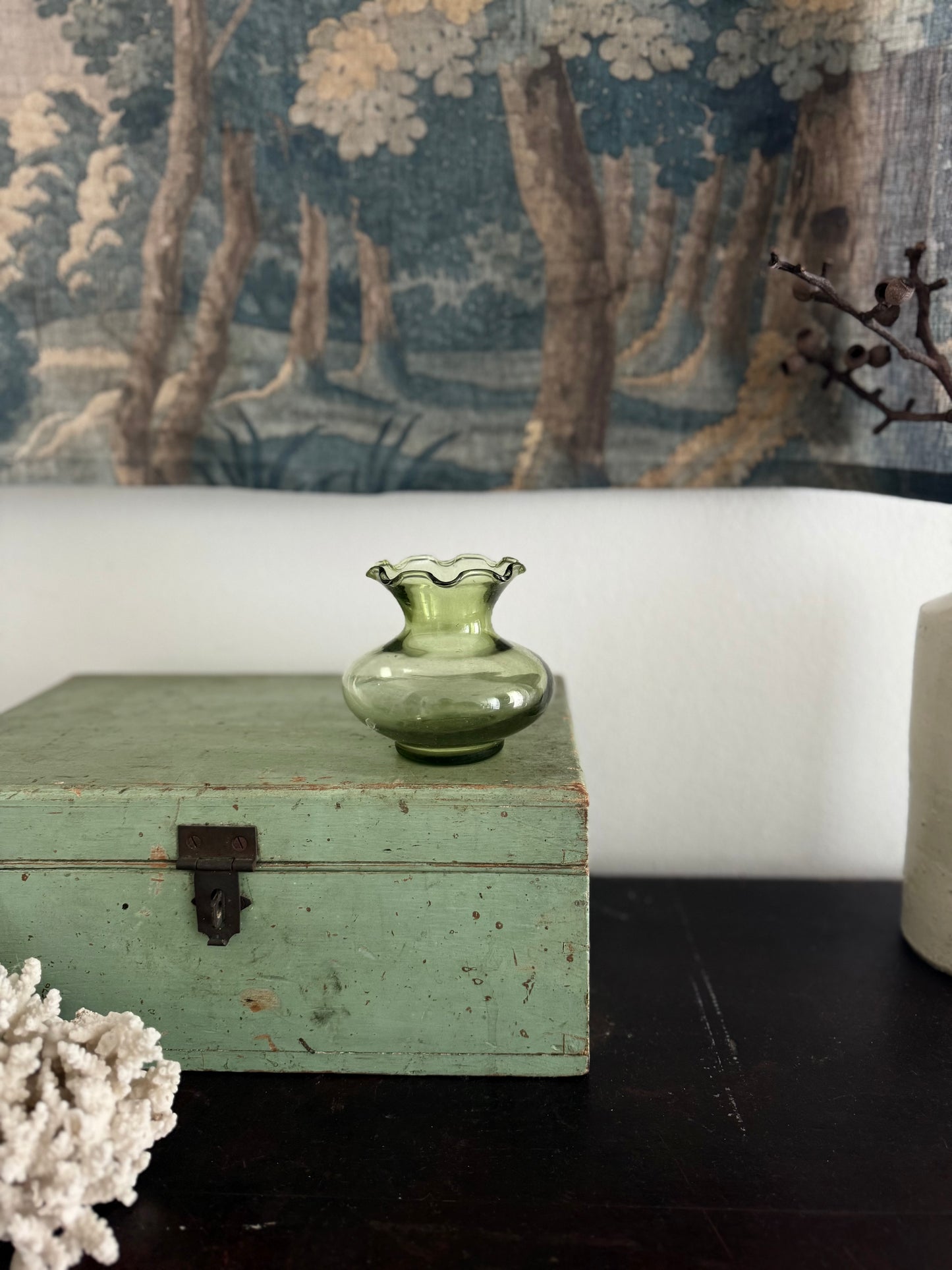 Sweet Green Glass Vase