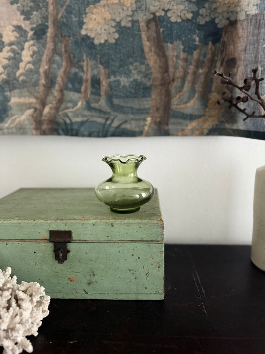 Sweet Green Glass Vase