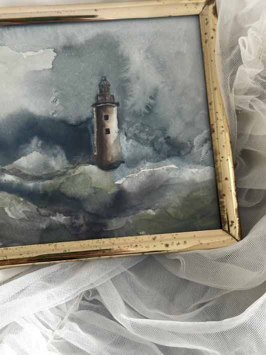 Water Colour Lighthouse - Linda Titow