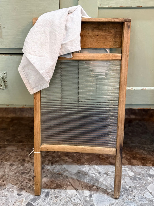 Antique Glass Wash Board