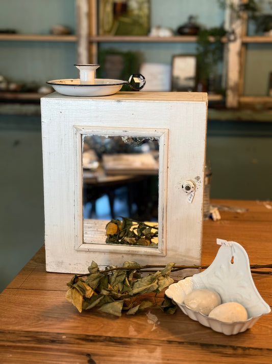 Little Vintage Cabinet with Mirror