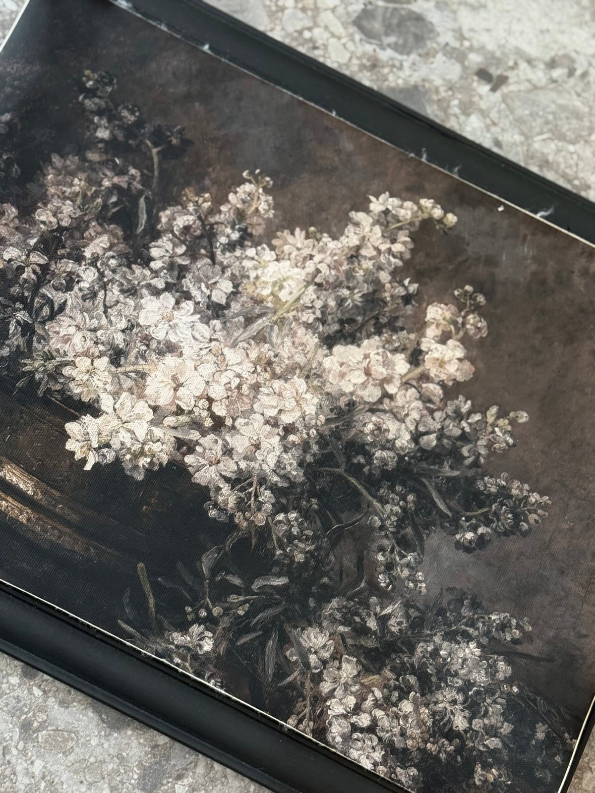 Antiqued Canvas Print - Day Roses 42cm x 30cm