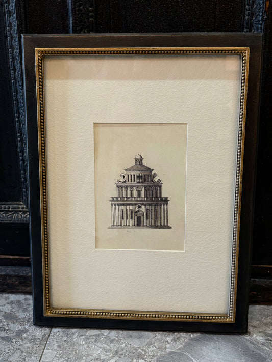 Antique Style Black Framed Print - medium