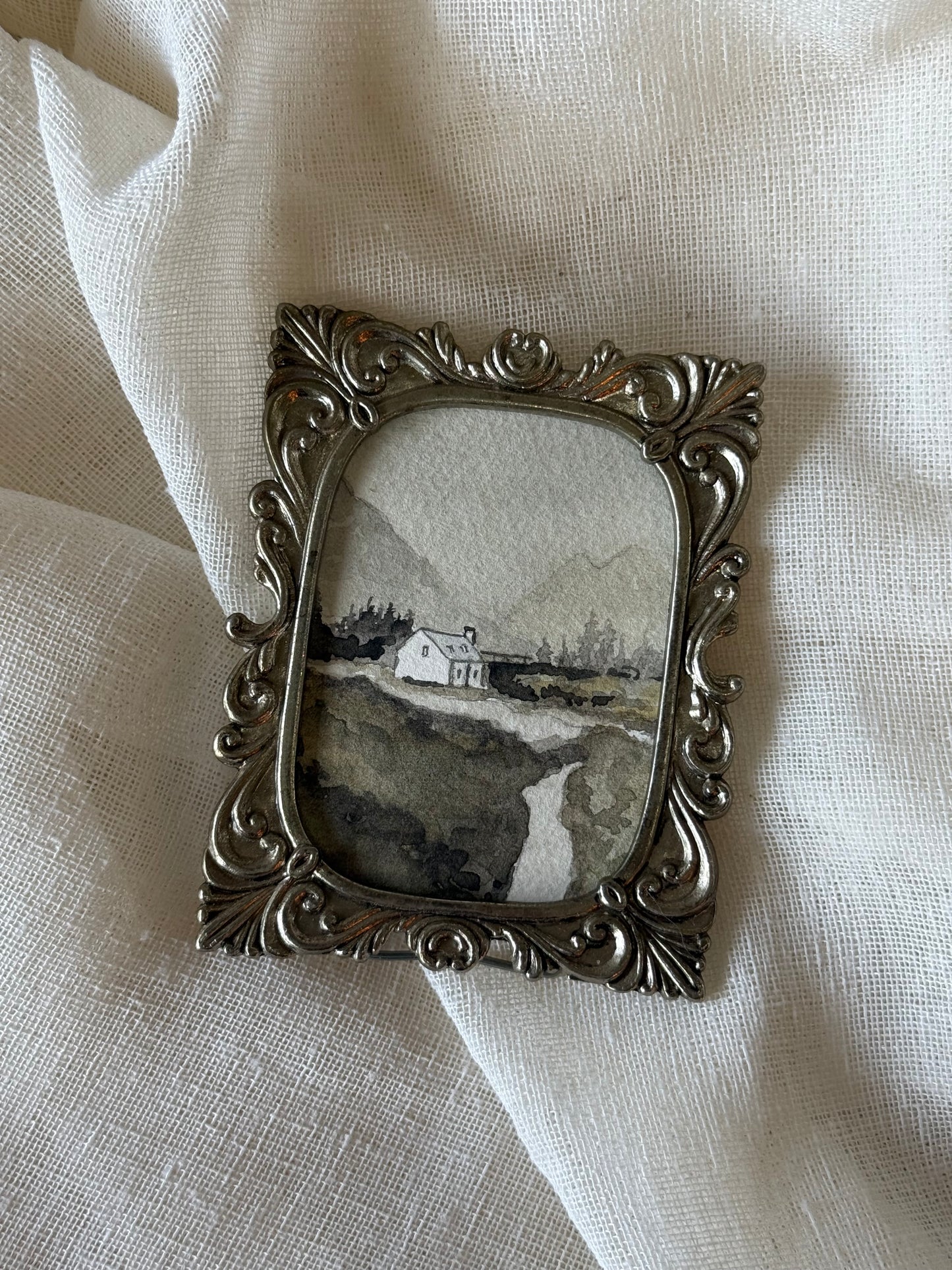 "European Countryside Charm" Trio #1 - Water Colour Landscape by JJ