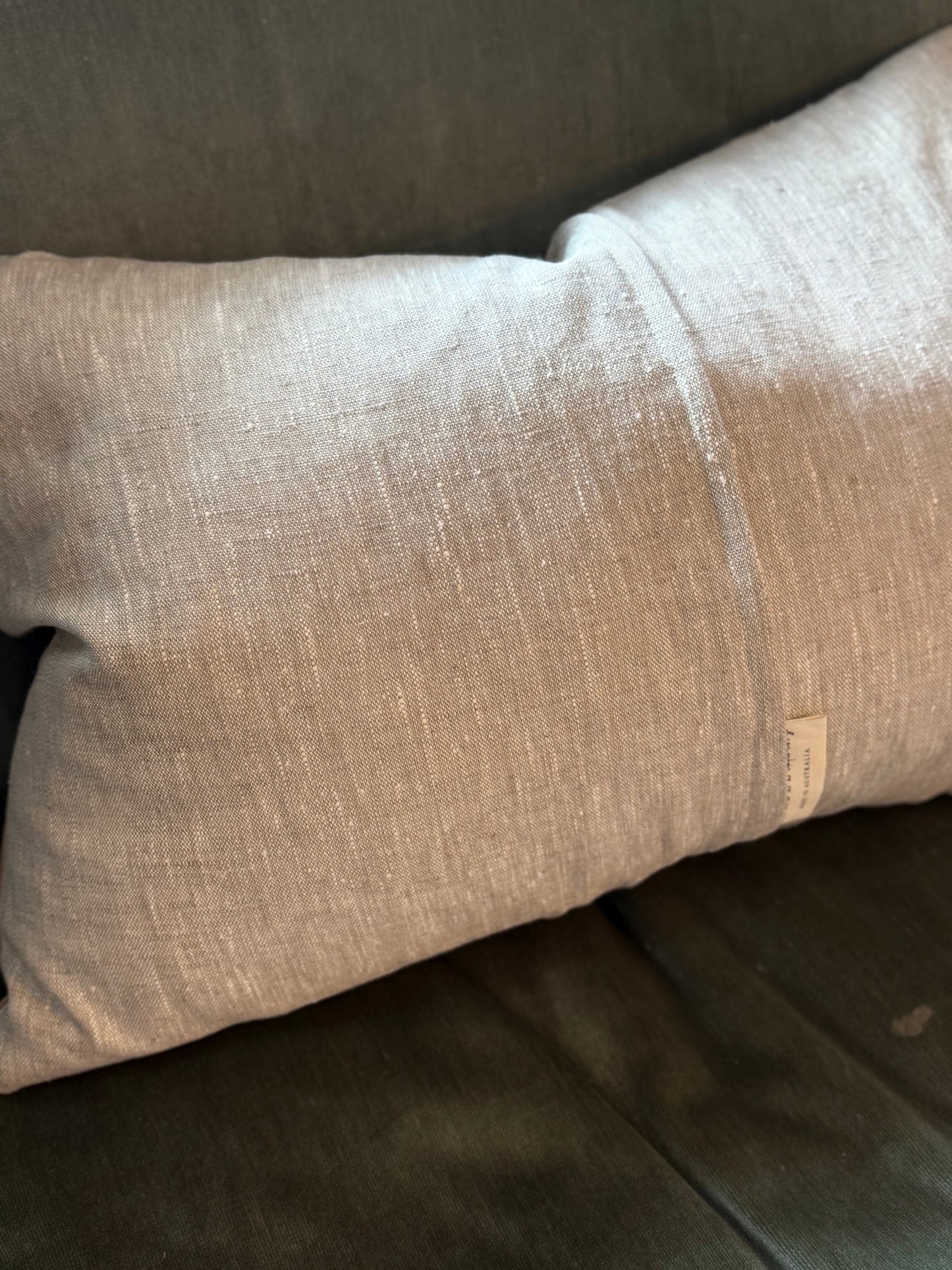 Golden Tapestry Linen Cushion - 60cmx40cm