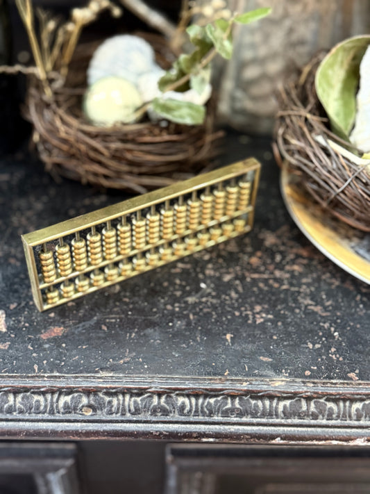 Vintage Brass Abacus