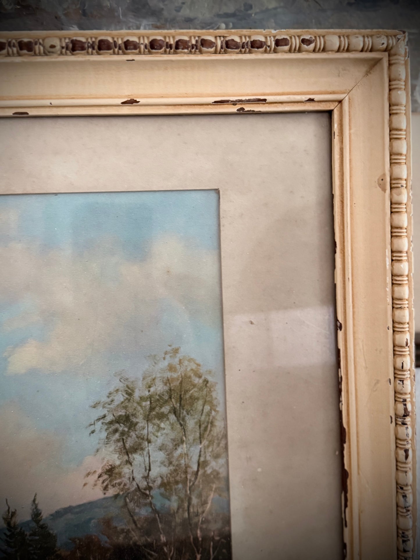 Vintage Framed Print - cream