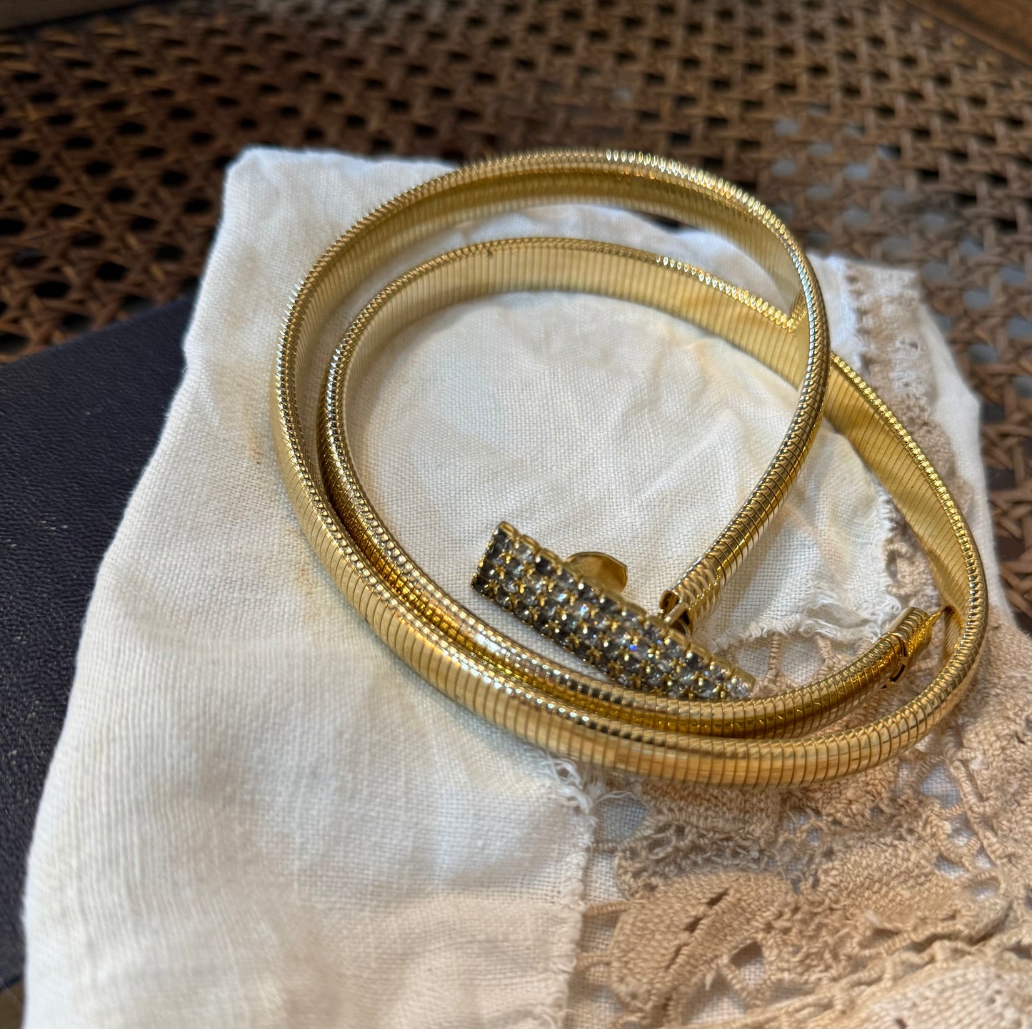 Vintage Sparkle Gold Belt