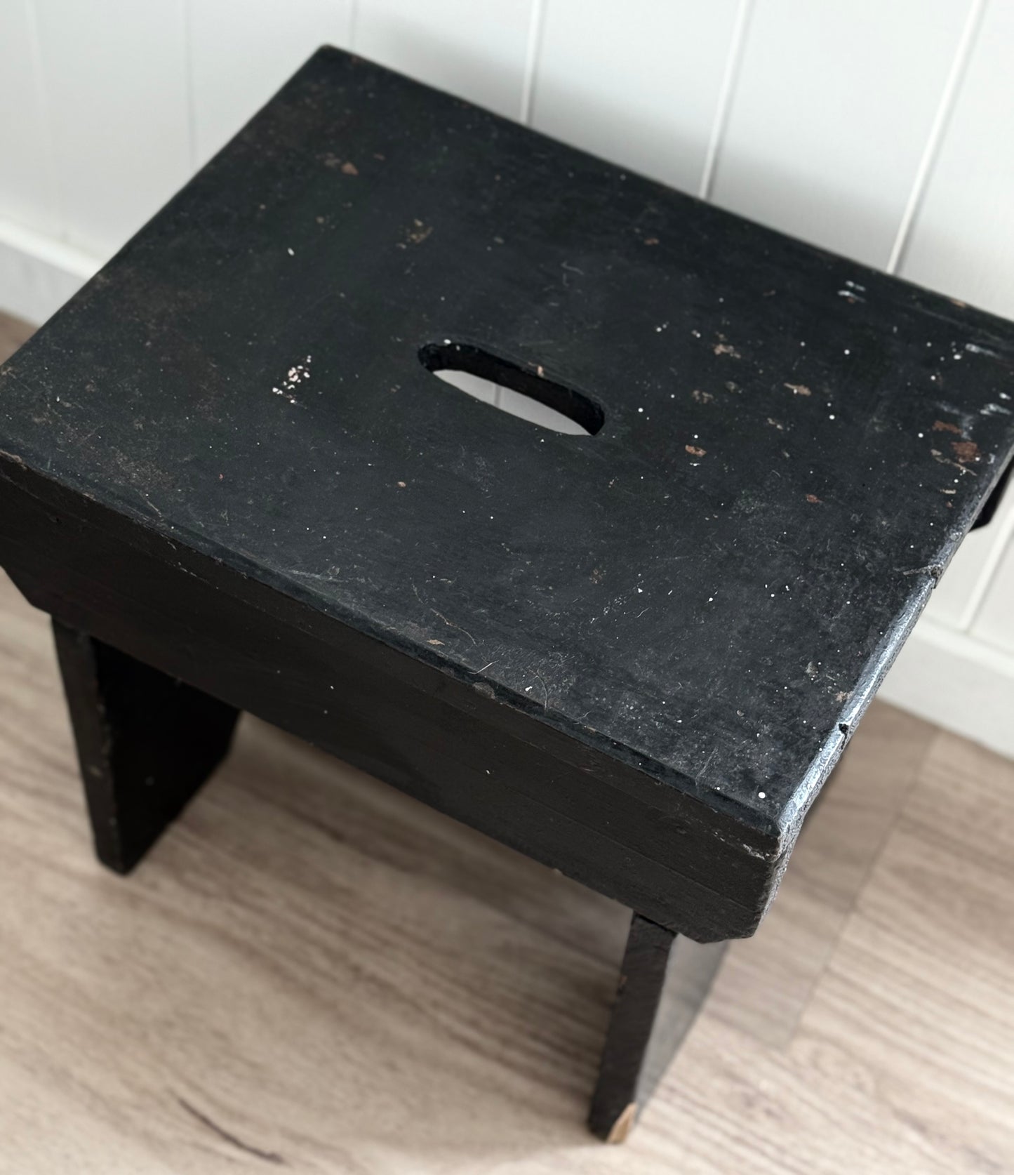 Vintage Black Milking Stool