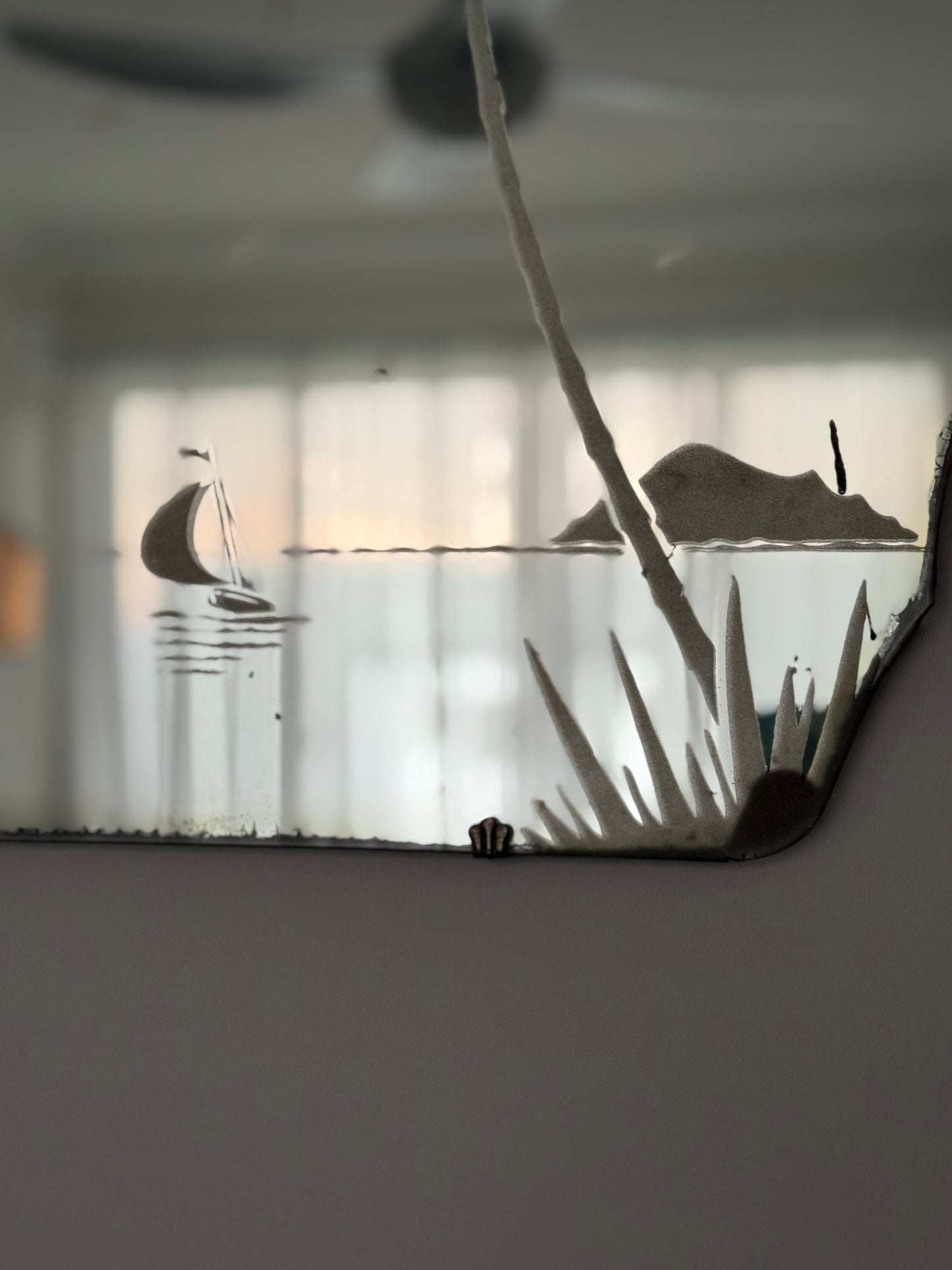 Vintage Palm Island Mirror