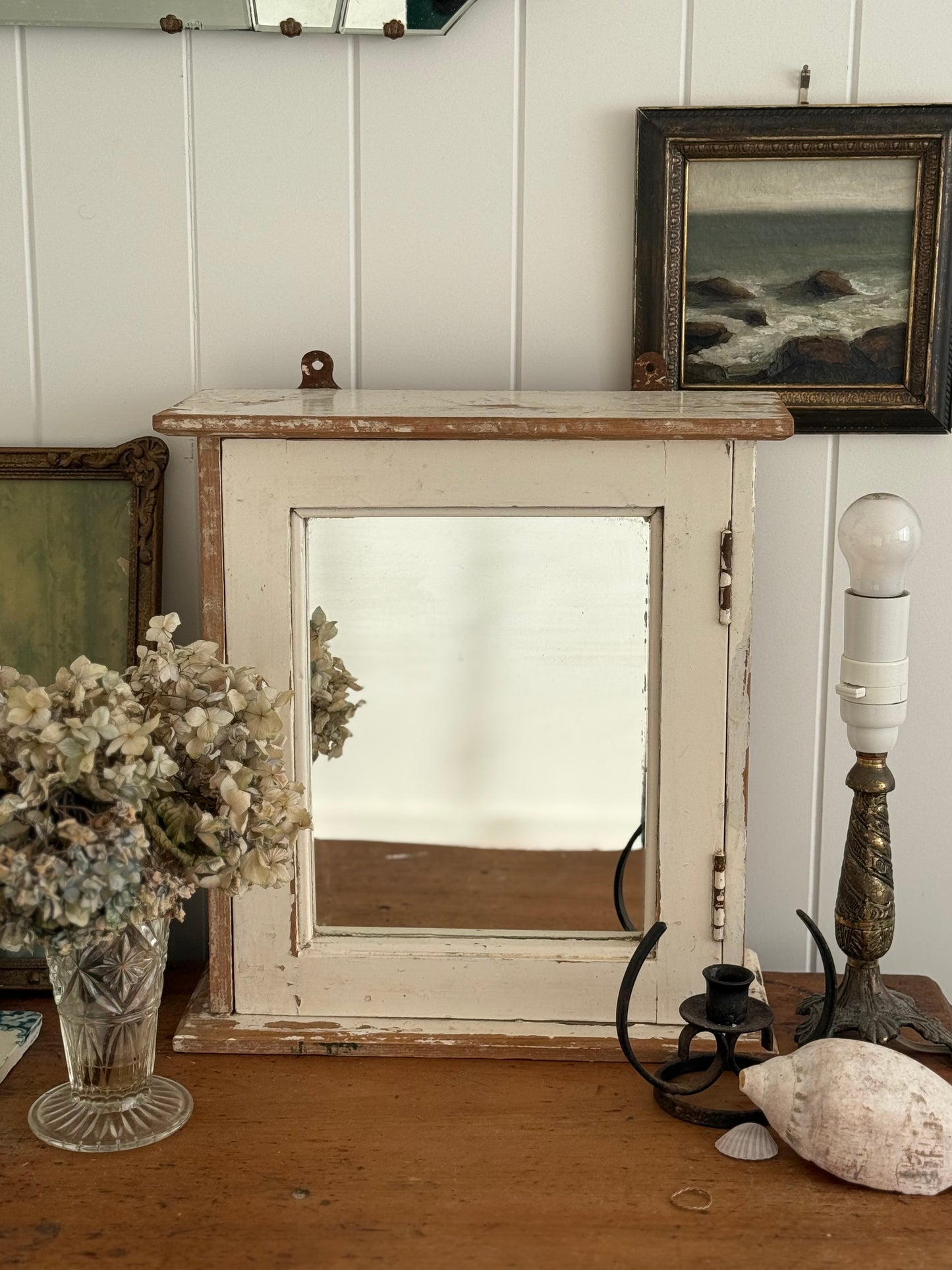 Medium Vintage Cabinet with Mirror