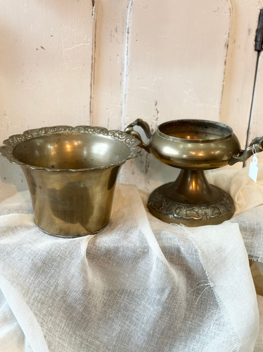Stunning Brass Champagne Cooler Ice Bucket