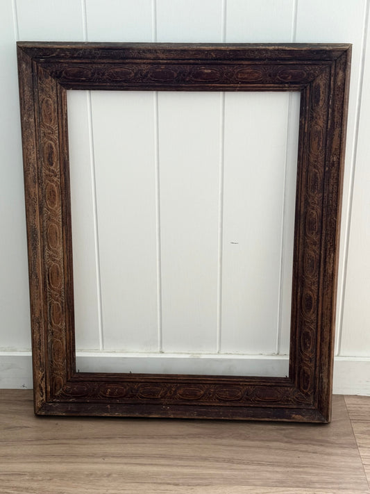 Vintage Frame - brown timber