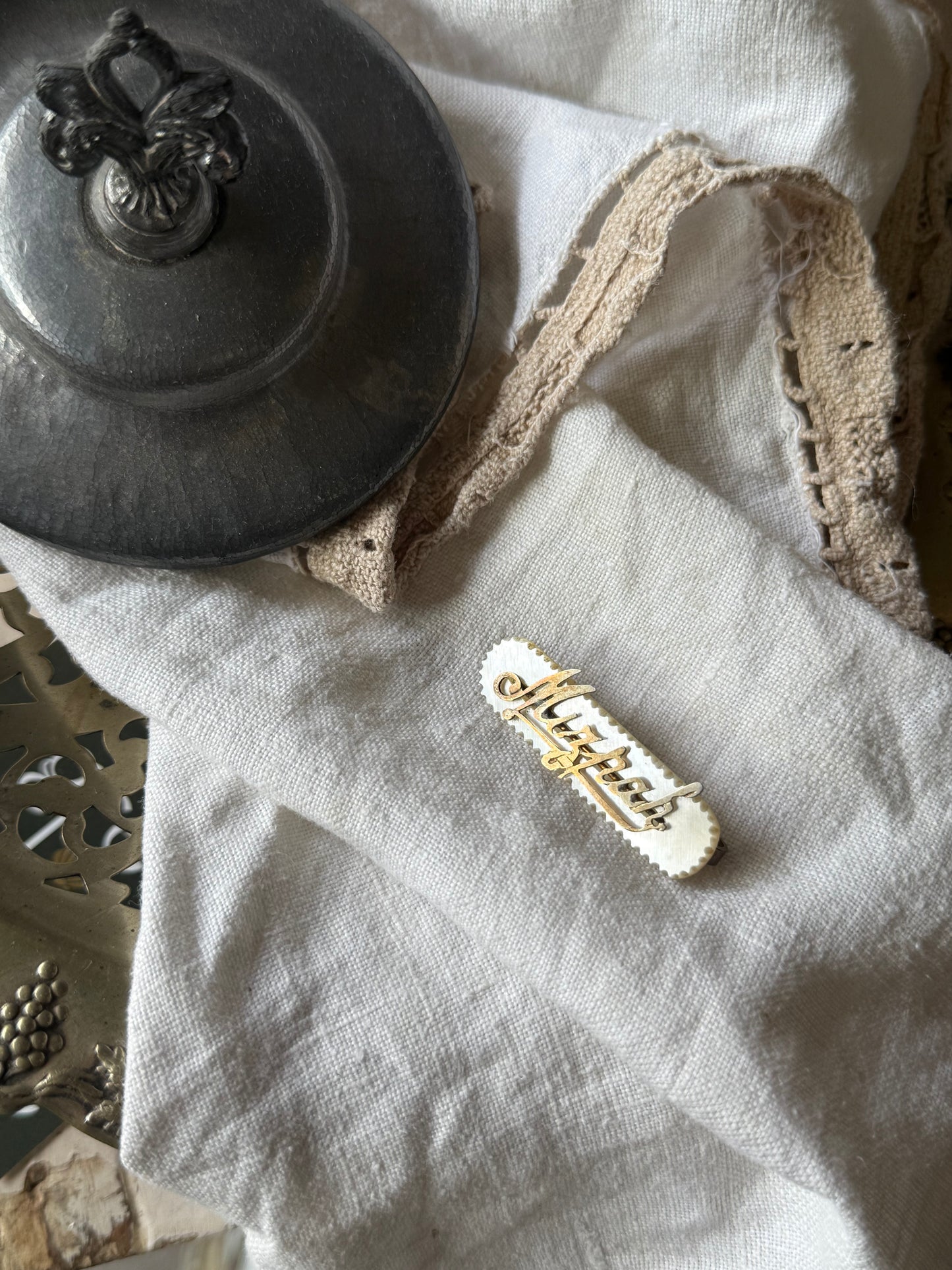 Vintage Mizpah Brooch