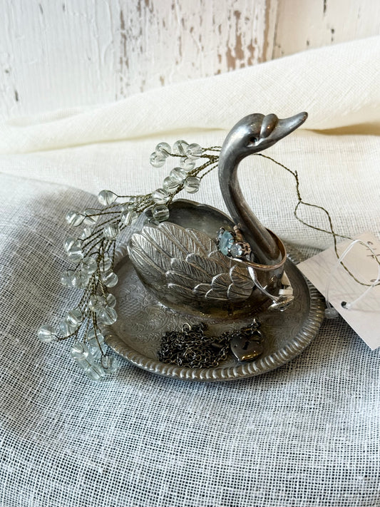 Vintage Swan Jewellery Holder