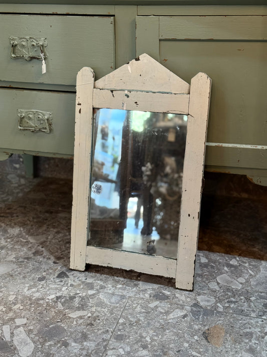 Vintage Dresser Mirror - Original Painted Timber