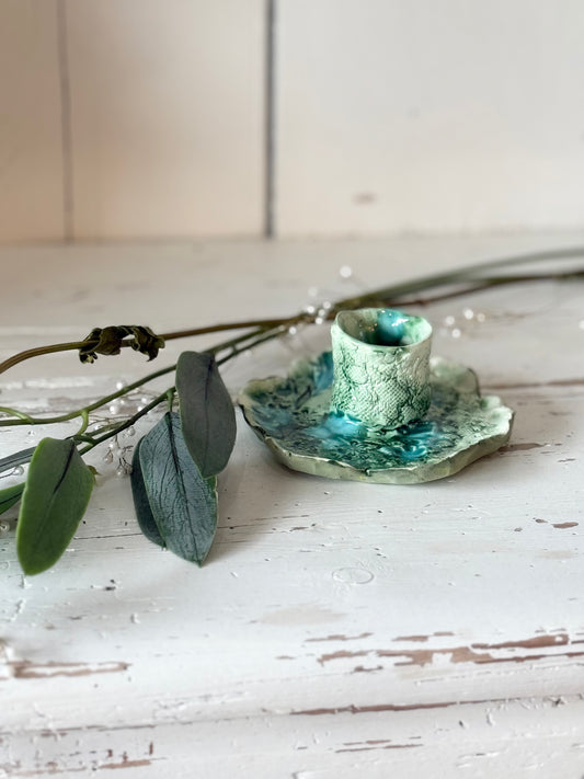 Ceramic Art Candle Holder 2 - Linda Titow