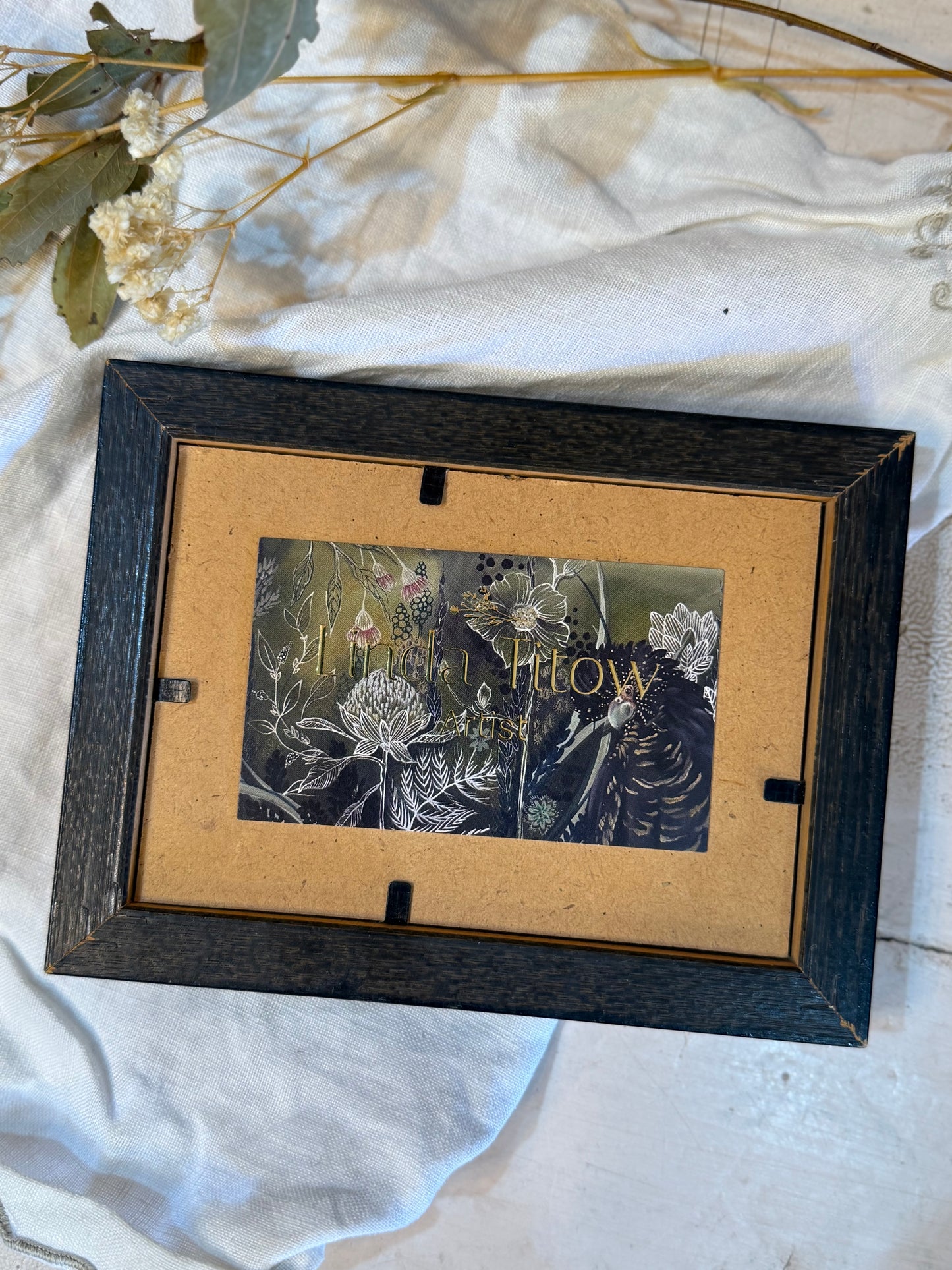 Water Colour; Sunfall Flight - framed - Linda Titow