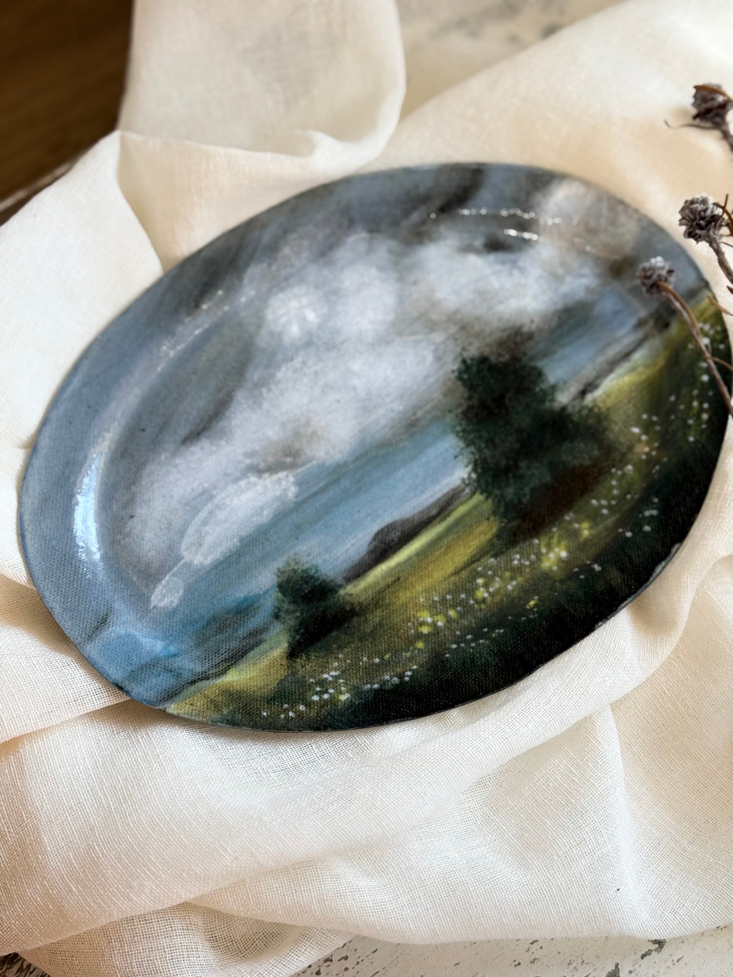 Linda Titow Art - Landscape Plate - medium