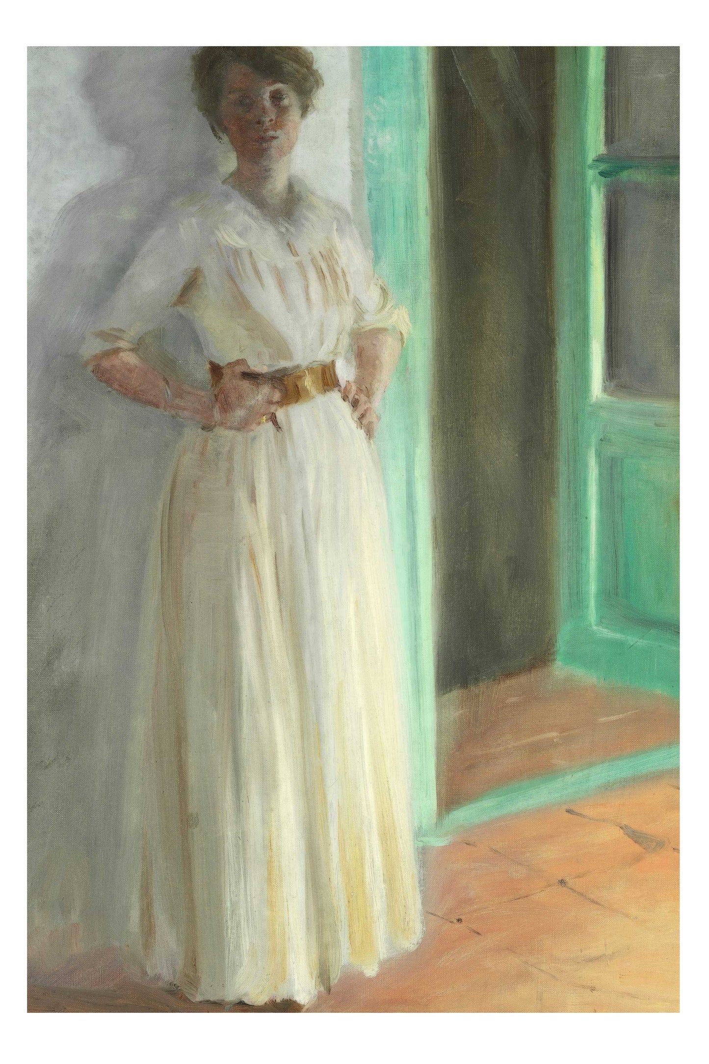 Vintage Art Print -  Portrait of Marie 8.6