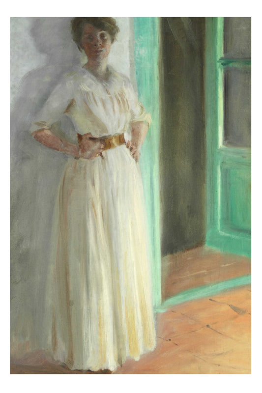 Vintage Art Print -  Portrait of Marie 8.6