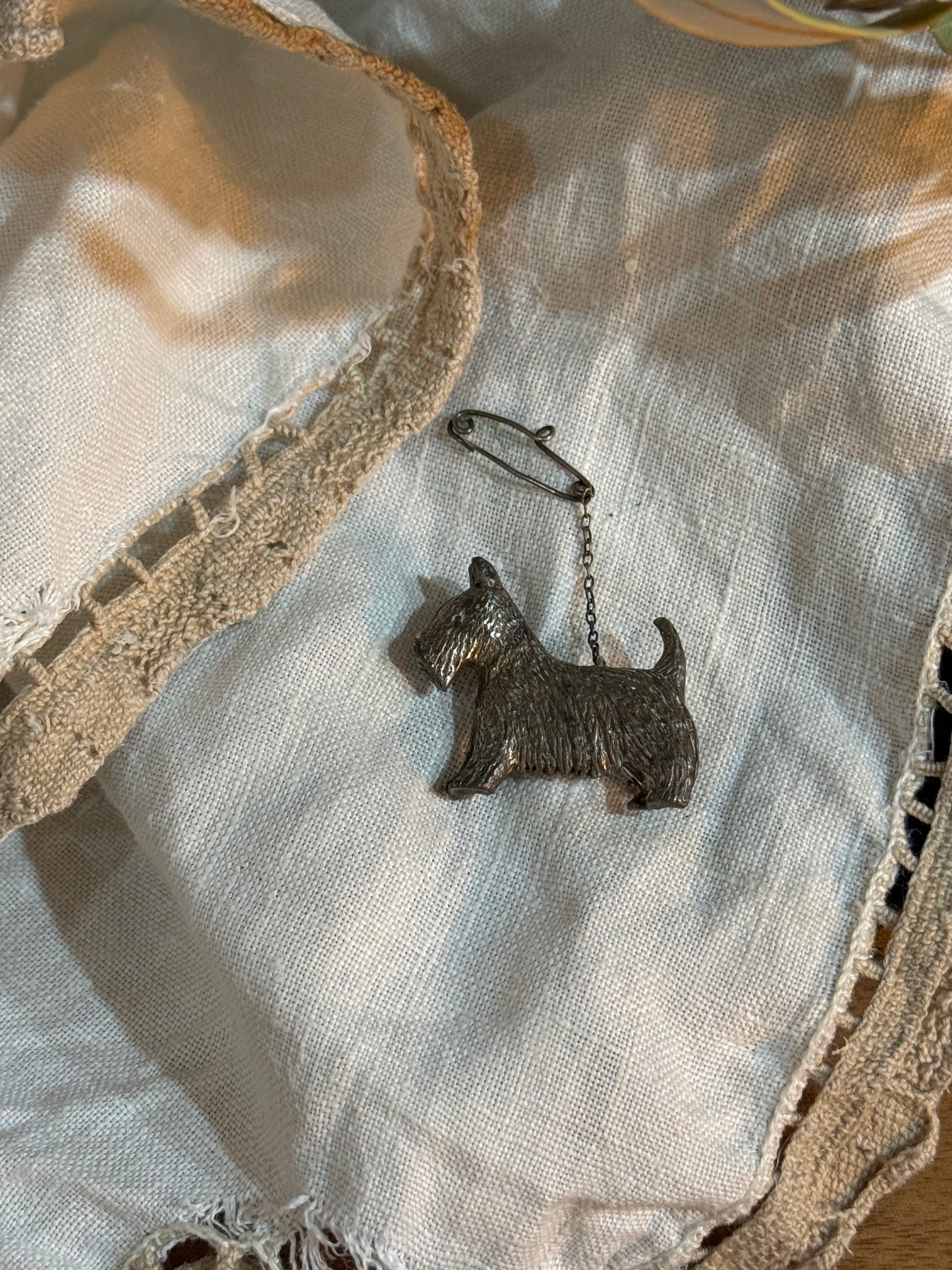 Vintage Dog Brooch