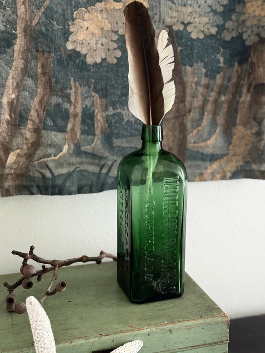 Old Green Schnapps Bottle