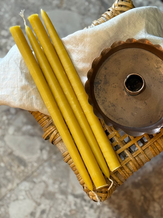 Beeswax Taper Candles - 1.5cm